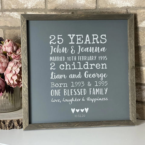 25th Wedding Anniversary Gifts Ideas for Wife