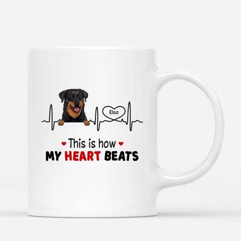 personalised mugs for dog dad with dog name and portrait[product]