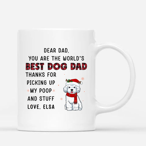 personalised ceramic dog mugs for dog dad with name and cute message[product]