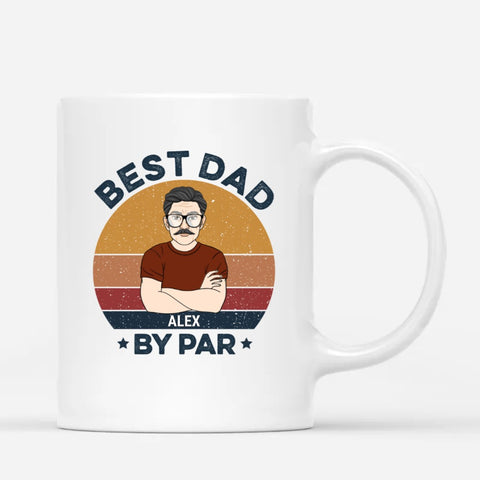customised mugs for dad with dads illustration, names and funny fathers day quotes[product]