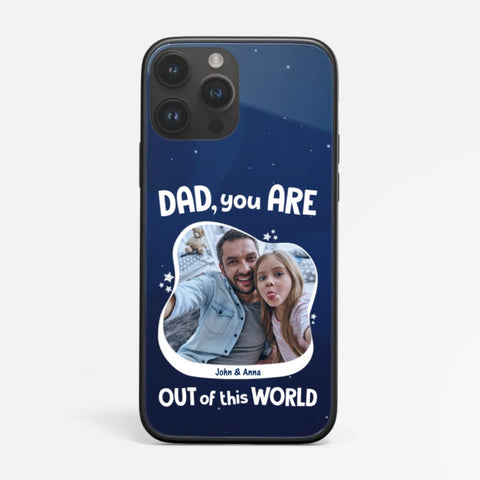 customised fathers day phone case for stepdad with photo