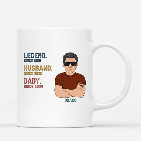 personalised fathers day ceramic cups for daddy to be with cool design[product]