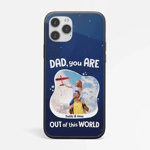 custom fathers day phone case for dad with name and photo[product]