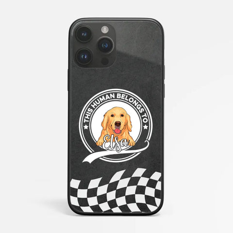 fathers day phone case personalised for dog dad from the dog with dog photo and message