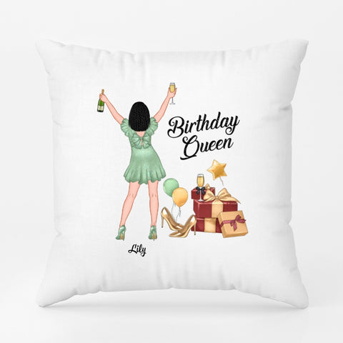 personalised birthday pillow with name and happy birthday quote for coworker[product]