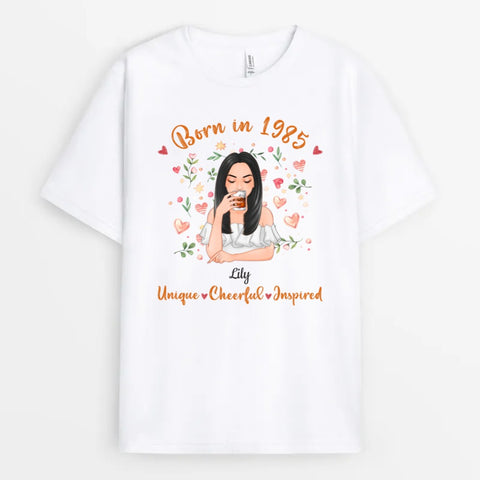 personalised birthday t-shirts for colleagues with year[product]