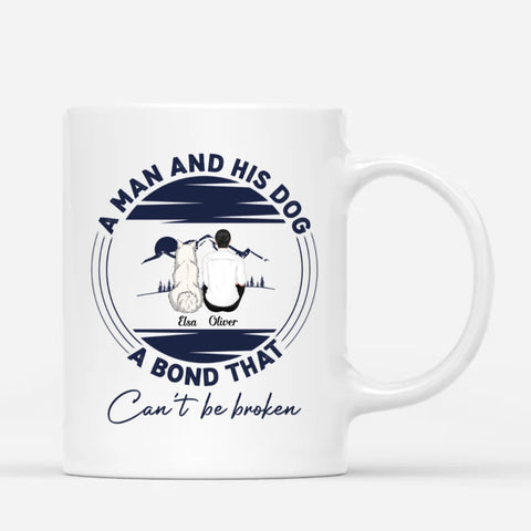 custom ceramic mugs for dog dad with illustration[product]