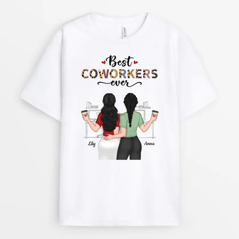 personalised t-shirts for colleagues with names and illustration[product]