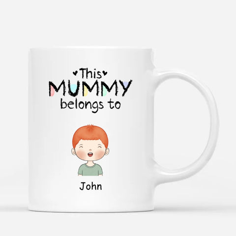 custom ceramic mugs for mum from kids with custom illustration and text