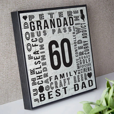 Birthday Gift Ideas for Husband - Personalised Poster
