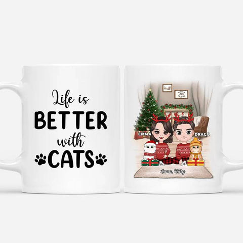 personalised xmas-themed cat mugs for cat lovers with quotes[product]