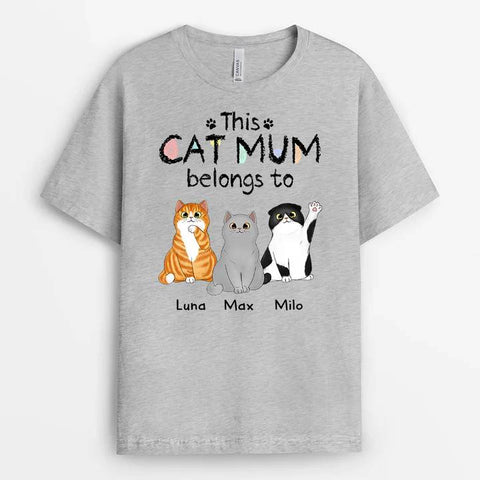 personal cat t-shirt with cat for cat mum[product]