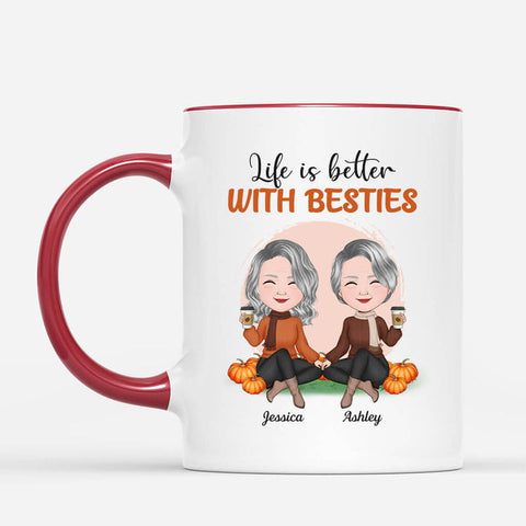 Personalised Life Is Better With Besties Mug as inexpensive friend gift ideas[product]