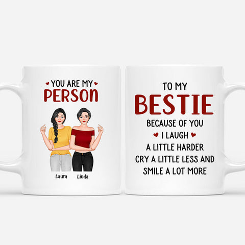 Personalised Bestie You Are My Person Mug as cheap presents for your friends[product]