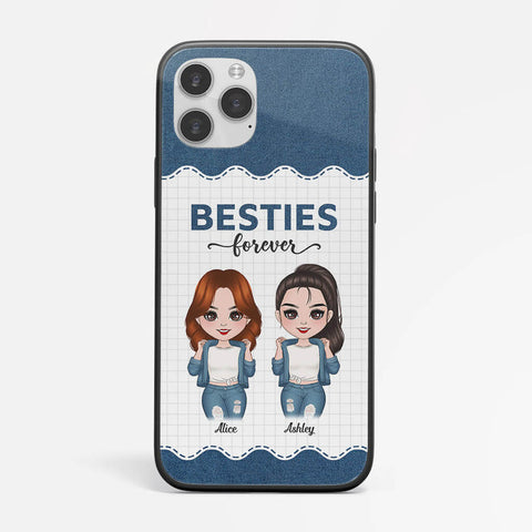 Personalised Bestie Forever Phone Case as Cheap Gift Ideas for Friends UK[product]