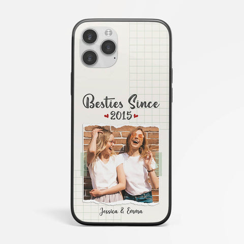Personalised Besties Since Phone Case as cheap gifts for friends[product]