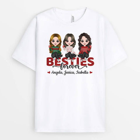 Personalised Besties Forever T-Shirt as Cheap Gift Ideas for Friends UK[product]