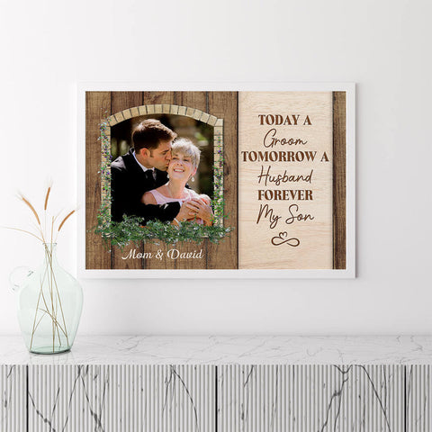 Personalised Forever My Son Poster as cheap wedding gifts