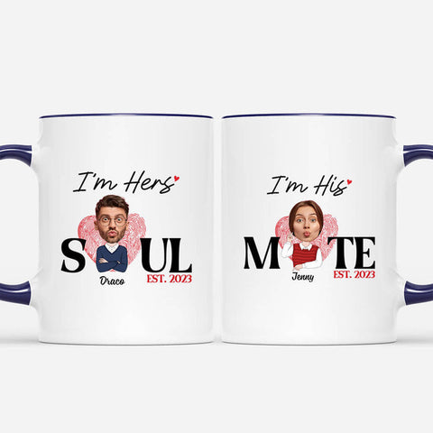 Personalised I'm Hers/His Mugs as inexpensive wedding presents