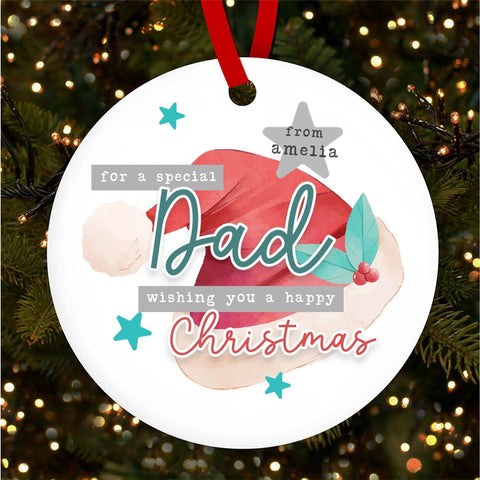 Last Minute Christmas Gift Ideas for Dad - Personalised Ornaments