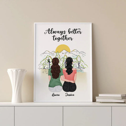 Personalised Christmas Gift Ideas for Sister in Law - Customised Poster