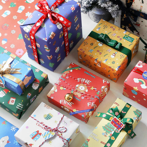 Thematic Christmas Gift Wrapping Paper