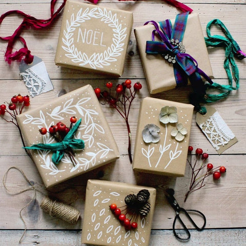 DIY Christmas Gift Wrapping Paper