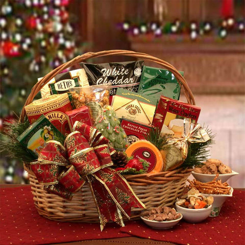 Christmas Gifts Ideas for Family - Gourmet Treats Basket
