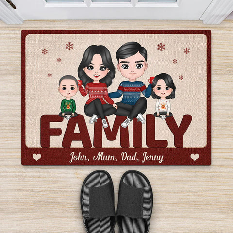 Christmas Gifts Ideas for Family - Personalised Christmas Doormat