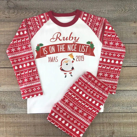 Christmas gifts ideas for family - Personalised Children's Pajamas
