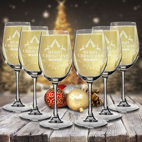 Christmas Gifts Ideas for Family - Customised Wine Glasses