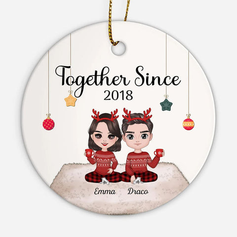 Couple Gift Ideas for Christmas: Personalised Ornaments