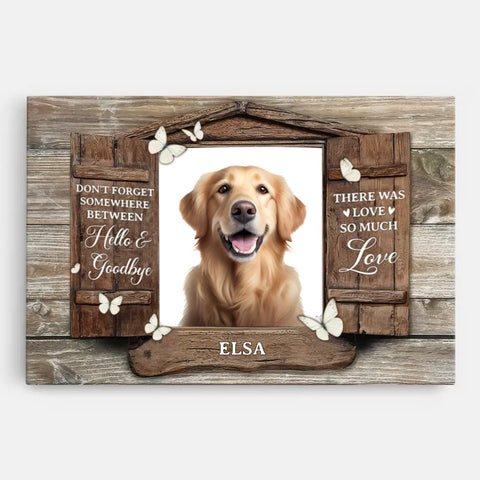 personalised canvas for dog mum with dog picture