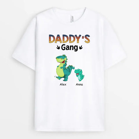 custom shirt for fathers day with dinosaur