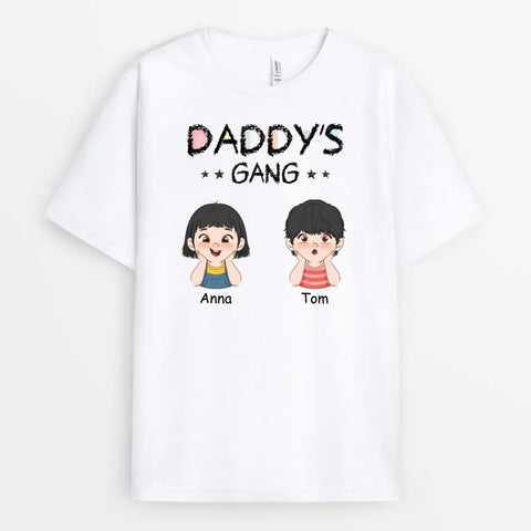 custom fathers day shirts for dad with cute kid