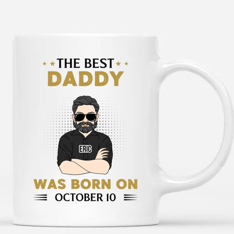 customised fathers day cups for dad to be with name and date[product]