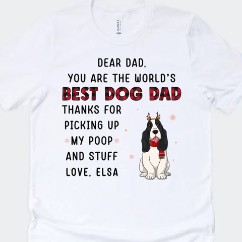 personalised dog dad shirt for dog dad printed with dog face[product]