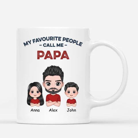 customised ceramic mugs for fathers day with portrait and cute message[product]