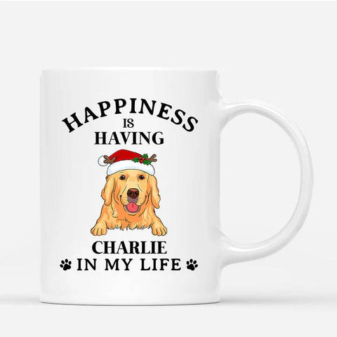 customised christmas dog mug for christmas with happy quotes[product]
