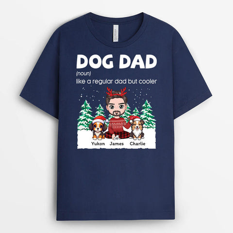 Personalised Official Christmas Dog Outfit T-Shirt-dog dad t-shirt personalised