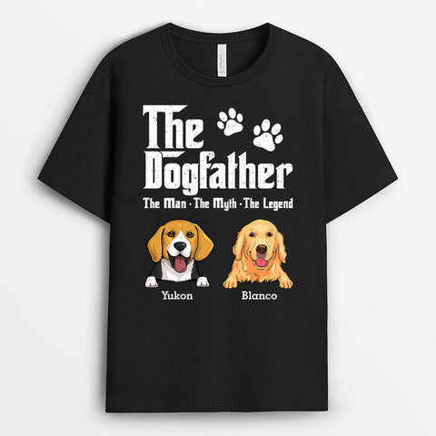 Personalised The Dog Father T-shirt-dog dad t shirt