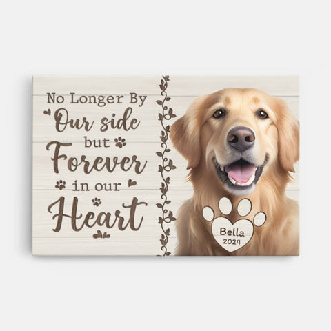 customised memorial canvas for dog mum with dog picture