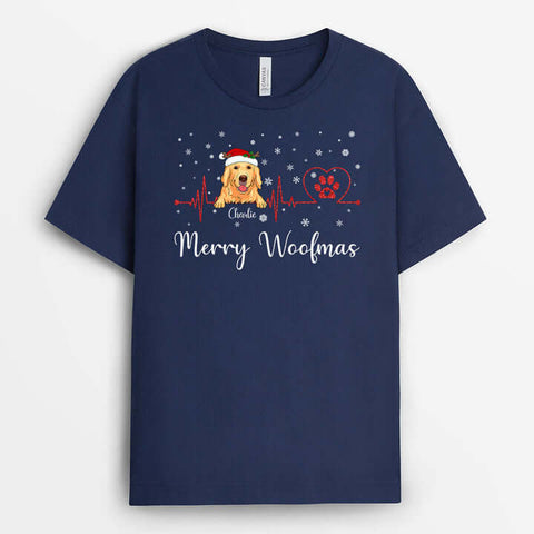 dog mum t shirt merry woofmas t shirt 