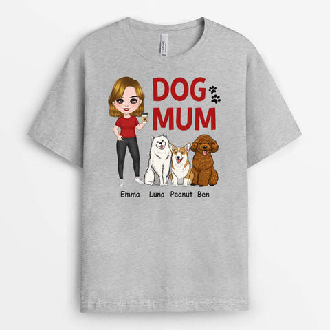 dog mum t shirt dog mum pawprints t shirt 