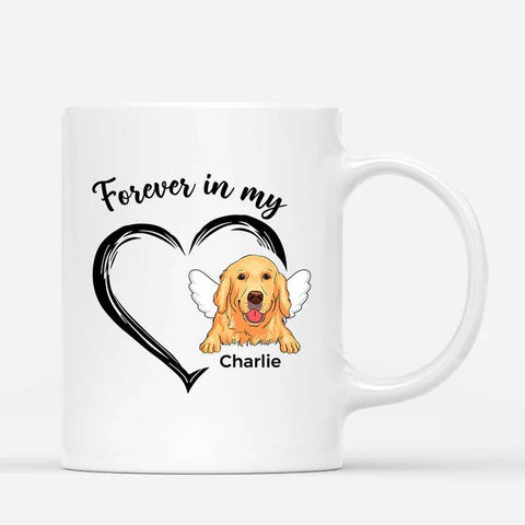 custom memorial mugs for dog lovers with dog portrait[product]