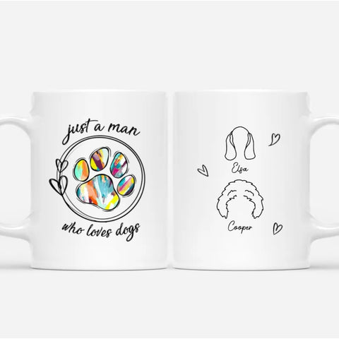 custom ceramic cup for dog dad with name[product]