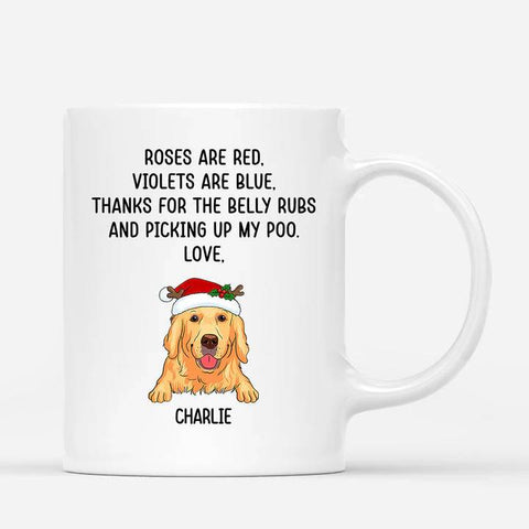customised christmas dog mugs for dog owners