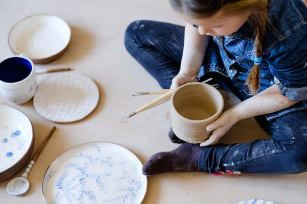 Local Pottery Painting as one of most amusing gift ideas for family of 4