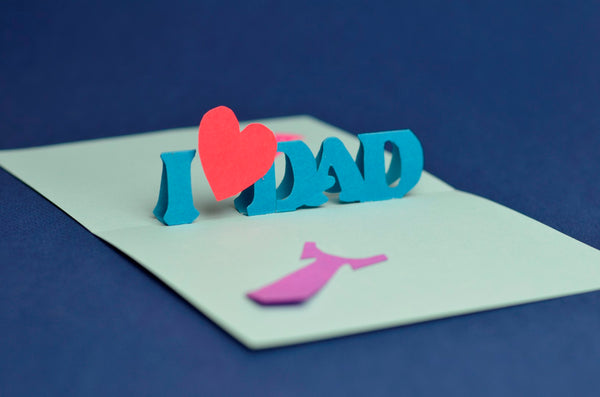 pop up Fathers Day card homemade for dad