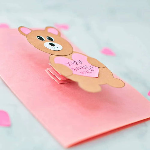 Fathers Day cards to make with bear for dad